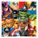 Marvel Super Hero Squad: Captain America, Hawkeye, Thor, Wolverine, Hulk, Nick Fury, and Iron Man Prints