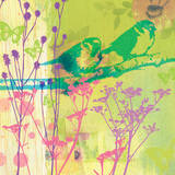 Les oiseaux du bonheur II Art by  Zacher-finet