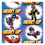 Marvel Super Hero Squad: Hero Up! Captain America, Nick Fury, Falcon, and Wonder Man Prints