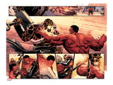 Hulk 37: Panels with Thing and Red Hulk Fighting Prints by Elena Casagrande