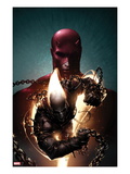 Shadowland: Ghost Rider 1 Cover: Ghost Rider and Daredevil Posing Art by Clayton Crain