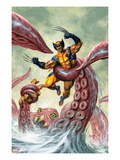 Wolverine/Hercules: Myths, Monsters & Mutants 4 Cover: Trapped by a Sea Monster Poster by Joe Jusko