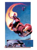 AVX: Vs 1: Panels with Iron Man Flying Prints by Adam Kubert