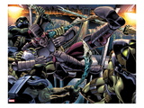 Heroes For Hire 6: Paladin Fighting and Kicking Poster by Brad Walker