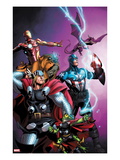 Avengers vs. Pet Avengers 1 Cover: Thor, Captain America, Iron Man, Throg, Lockjaw, and Lockheed Prints by Ig Guara