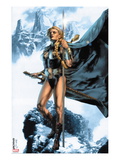 Valkyrie 1 Cover: Valkyrie Posing Posters by Jay Anacleto