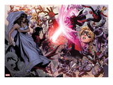 Avengers: The Childrens Crusade 4: Scarlet Witch, Wiccan, Ms. Marvel, Dr. Doom, Magneto an Others Poster by Jim Cheung