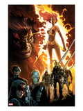 Age of Apocalypse 1 Cover: Phoenix Standing and Flaming, with Wolverine and Others Affiches par Humberto Ramos