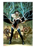 Avengers 21 Cover: Storm, Captain America, and Iron Man Posters by Daniel Acuna