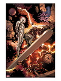 Silver Surfer 3: Riding through Space Print by Harvey Tolibao