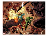 New Avengers 5: Dr. Strange and Wong Fighting Prints by Stuart Immonen