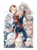 The Amazing Spider-Man 648 Cover: Spider-Man Swinging Art by Humberto Ramos