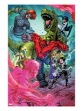 Avengers Academy 11: Mettle, Veil, Hazmat, Reptil, Striker, and Finesse Prints by Tom Raney