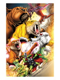 Avengers vs. Pet Avengers 1: Throg, Zabu, Lockjaw, Lockheed, Redwing, Hairball, and Ms. Lion Posters by Ig Guara