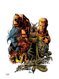 Secret Avengers 8 Cover: Steve Rogers and Beast Posing Prints by Mike Deodato Jr.