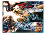 The Thanos Imperative 4: Beta-Ray Bill, Nova, Gladiator, Silver Surfer, and Ronan the Accuser Poster by Miguel Angel Sepulveda
