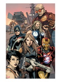 Ultimate Avengers vs. New Ultimates 2: Carol Danvers, Iron Man, Captain America, Thor, Giant Man Posters par Leinil Francis Yu