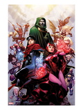 Avengers: The Childrens Crusade 4 Cover: Scarlet Witch, Wiccan, and Dr. Doom Art by Jim Cheung