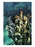 Age of Apocalypse 3 Cover: Shadowcat, Banshee, Havok, Quicksilver, Colossus Posters par Mike McKone
