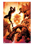 Astonishing X-Men 35 Cover: Cyclops, Storm, Wolverine, Beast, Armor, and Emma Frost Posters by Phil Jimenez