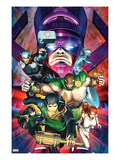 Chaos War 2 Cover: Amadeus Cho, Hercules, Thor, Silver Surfer, Galactus, Venus, and Sersi Charging Prints by Brandon Peterson