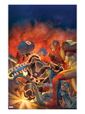 Fear Itself: Youth in Revolt 3 Cover: Juggernaut Charging Affiches par Giuseppe Camuncoli