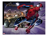 Ultimate Spider-Man 157: Spider-Man Swinging Prints by Mark Bagley