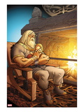 The Mighty Thor 7: Odin Sitting with Thor in his Arms Affiches par Pasqual Ferry