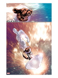 The Thanos Imperative: Devestation 1: Silver Surfer and Cosmo Riding the Silver Surf Board Prints by Miguel Angel Sepulveda