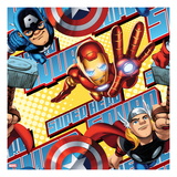 Marvel Super Hero Squad: Thor, Iron Man, and Captain America Flying Prints