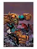 Spectacular Spider-Girl 4: Punisher, Spider-Girl, and Hobgoblin Fighting and Smashing Print by Ron Frenz