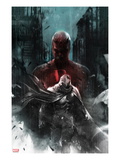 Shadowland: Moon Knight 1 Cover: Moon Knight and Daredevil Walking Posters by Francesco Mattina