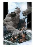Ultimate Comics Ultimates 8 Cover: Hulk Smashing Prints by Kaare Andrews