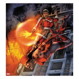 Heroes For Hire 11 Cover: Elektra and Misty Knight Jumping Posters by Jay Anacleto