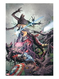 Uncanny X-Men 9 Cover: Captain America, Magneto, Iron Man, and Magik Posters by Carlos Pacheco