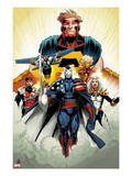 Thunderbolts 170: Citizen V, Songbird, Mach-1, Meteorite, and Atlas Posters par Kev Walker