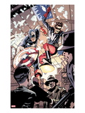 Captain America and Bucky 621: Busting in on Some Crime! Prints by Chris Samnee