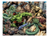 Incredible Hulks 621: Hulk Fighting Art by Paul Pelletier
