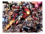 Avengers: The Childrens Crusade 5: Iron Lad, Hulkling, Stature, Captain America and Others Prints by Jim Cheung