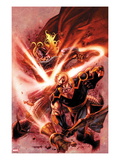 Thor: The Deviants Saga 4 Cover: Thor and Phastos Fighting Poster by Stephen Segovia