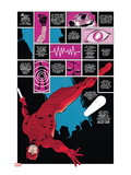Daredevil 1 Cover: Panels with Daredevel Jumping Posters by Paolo Rivera