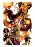 New Mutants 41 Cover: Blink, Moonstar, Magma, and Warlock Posters par Kris Anka
