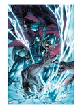 Thor: The Deviants Saga 3 Cover: Thor Fighting and Smashing Art by Stephen Segovia