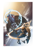 The Mighty Thor 10 Cover: Tanarus and Heimdall Affiches par Pasqual Ferry
