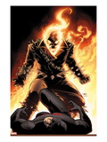 Shadowland 5 Cover: Ghost Rider and Daredevil Fighting Posters by John Cassaday