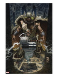 Thor: For Asgard 6 Cover: Thor Looking at Mjonir Poster by Simone Bianchi