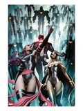 Uncanny X-Force 19.1 Cover: Sabretooth, Jean Grey, and Wolverine Kunstdrucke von Mike Deodato Jr.