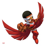 Marvel Super Hero Squad: Falcon Flying Print