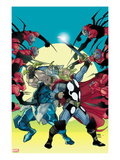 Thor 620 Cover: Thor and Odin Fighting Affiches par Pasqual Ferry