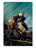 Wolverine: Enemy of The State MGC 20 Cover: Wolverine Crouching Kunstdruck von John Romita Jr.